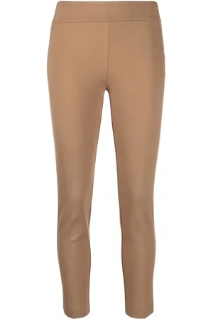 BLANCA Pressed-crease leggings