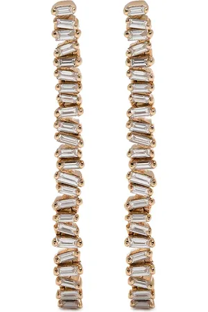Suzanne Kalan 18kt rose Baby Tennis diamond earrings