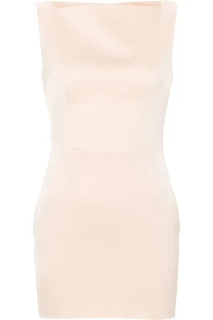 ALEX PERRY Draped satin mini dress