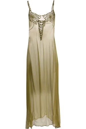 Isa Boulder Crochet-insert mesh dress