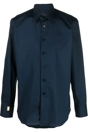 BILLIONAIRE Silver cut long-sleeve shirt