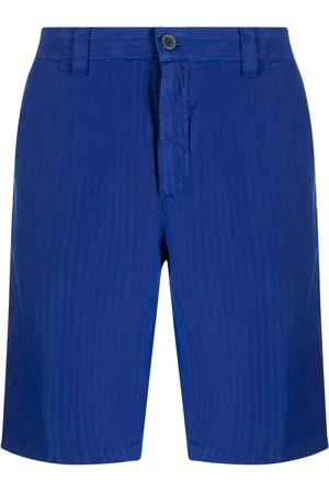 120% Lino Striped linen Bermuda shorts