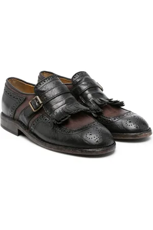 GALLUCCI Perforated-detail leather brogues