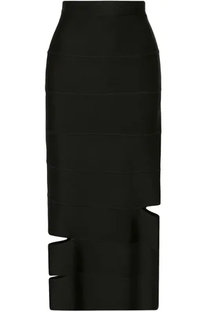 Alexander McQueen Cut-out panelled pencil skirt