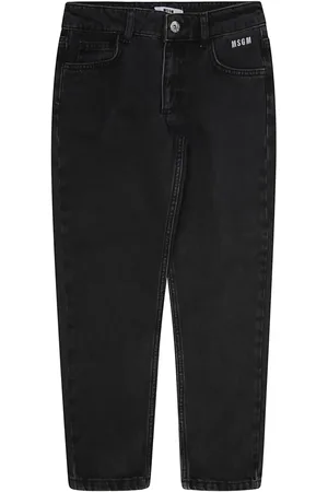 Msgm Logo-embroidered jeans