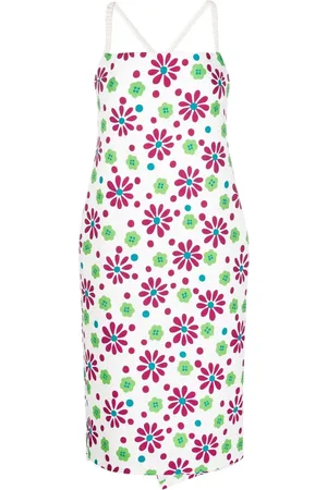 Saint Laurent Floral-print knee-length dress