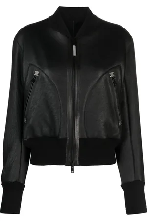 ISAAC SELLAM EXPERIENCE Zip-up leather bomber jacket