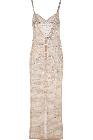 Retrofete Citrine gem-embellished dress