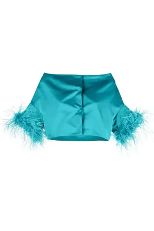 P.A.R.O.S.H. Feather-trim jacket
