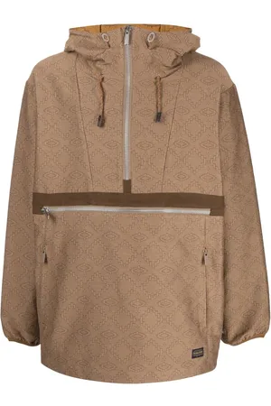 WHITE MOUNTAINEERING Geometric pattern half-zipped jacket