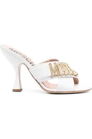 Moschino 110mm logo-plaque sandals