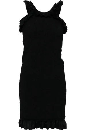 Alexander Wang Ruffle-hem smocked mini dress