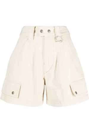 Isabel Marant Eliano high-waisted cotton-twill shorts