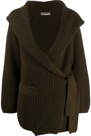 Issey Miyake 1980s shawl collar ribbed cardigan