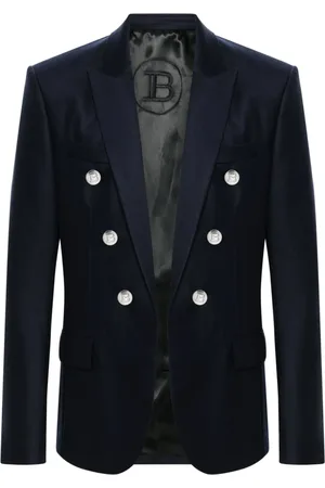 Balmain Virgin-wool double-breasted blazer