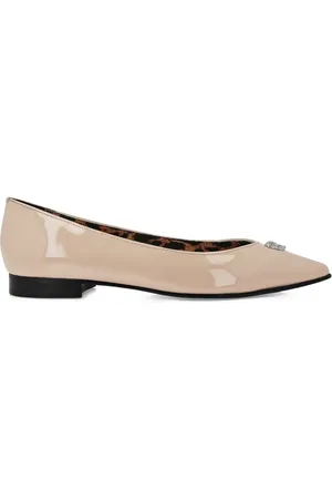Philipp Plein Skull detail pointed ballerina shoes