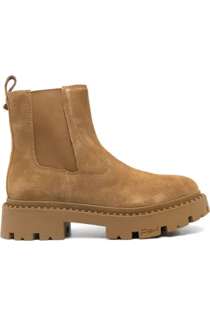 Ash Round-toe leather boots