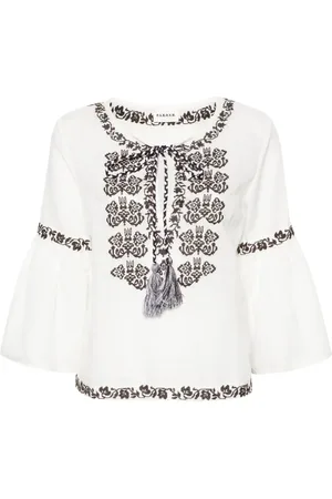 P.A.R.O.S.H. Ciclone floral-embroidered blouse