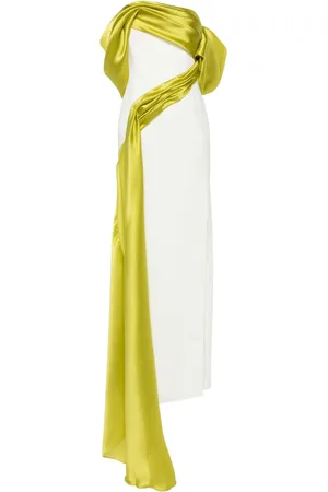 Gaby Charbachy Colour-block side-slit gown