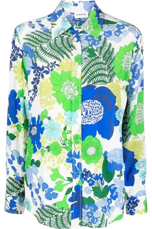 P.A.R.O.S.H. Floral-print silk shirt