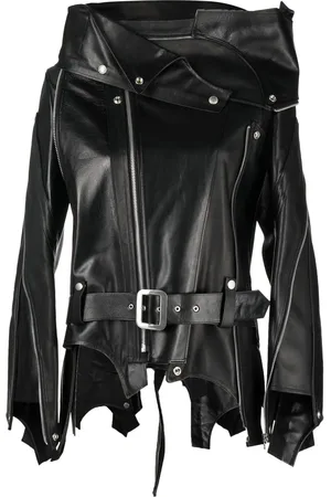 JUNYA WATANABE Belted leather jacket
