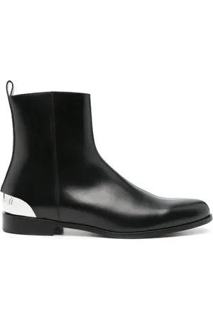 Alexander McQueen Metal-heel leather boots