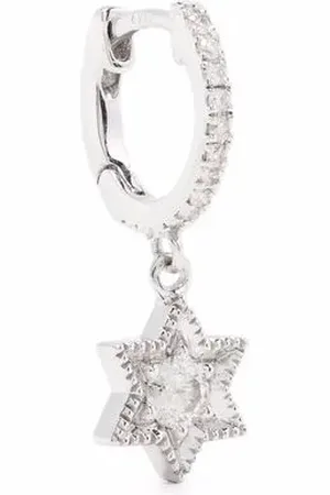 DE JAEGHER 18kt white gold Baby Star diamond earring