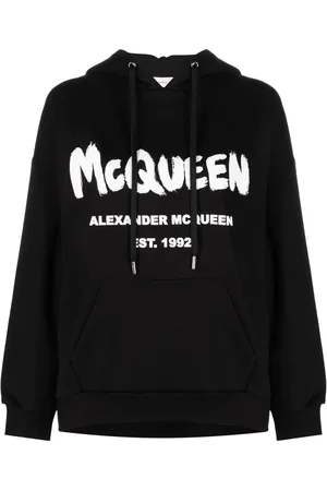 Alexander McQueen Logo-print drawstring hoodie