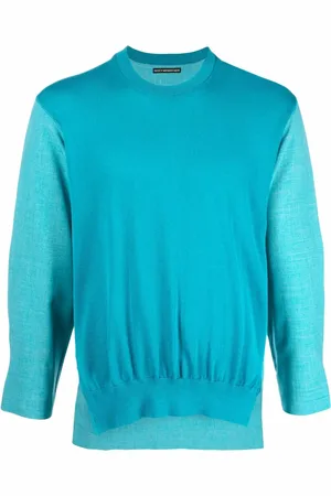 Issey Miyake 2000s colour-block panelled jumper