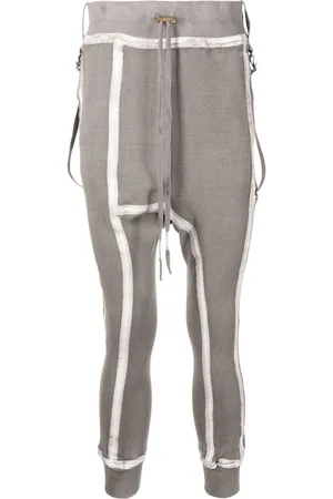 11 BY BORIS BIDJAN SABERI Tape-detail drawstring track pants