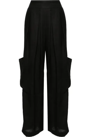 ERMANNO SCERVINO Pleat-detail linen trousers
