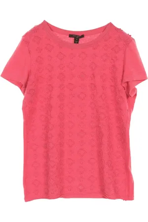 LOUIS VUITTON 2000s monogram-lace T-shirt