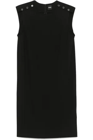 HUGO BOSS Buttoned-shoulders mini dress