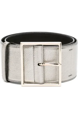 Saint Laurent 1990s metallic-finish leather belt