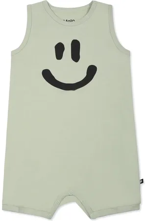 Molo Smile-face print romper