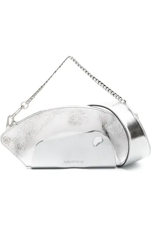 PUBLISHED BY Logo-engraved metallic shoulder bag