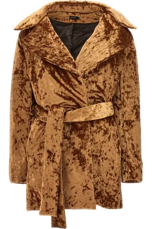 Atlein Crushed-velvet coat