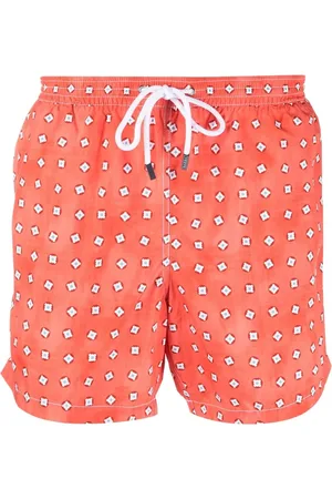 BARBA Graphic-print swim shorts
