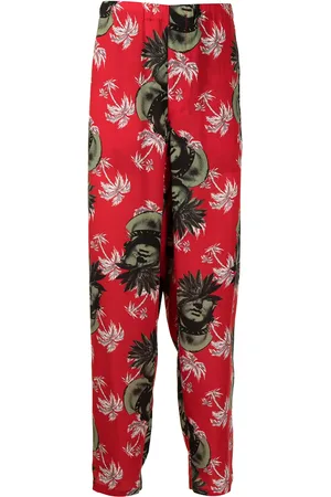 UNDERCOVER Printed straight-leg trousers