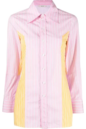 Céline Pre-owned colour-block striped shirt
