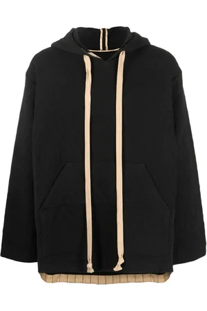 UMA WANG Quilted drawstring hoodie