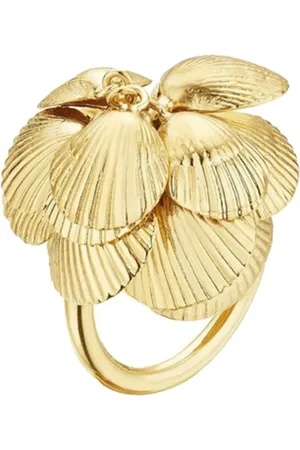 Cadar 18kt yellow Shell cocktail ring