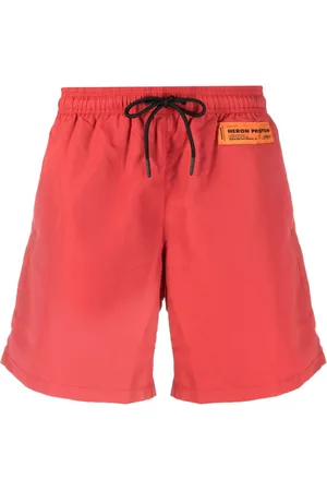 Heron Preston Logo-patch drawstring swim shorts