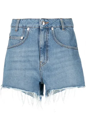 IRO Frayed-hem denim shorts