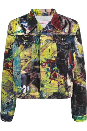 Charles Jeffrey Loverboy Graphic-print biker jacket