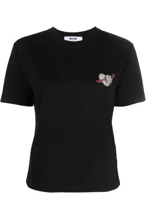 Msgm Logo-print cotton T-shirt