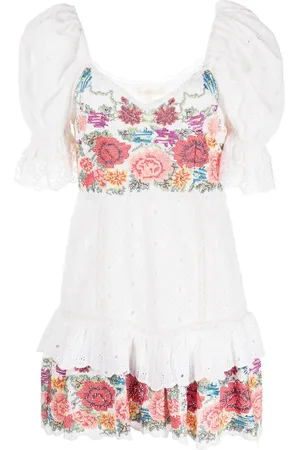 LOVESHACKFANCY Thressey broderie-anglais mini dress