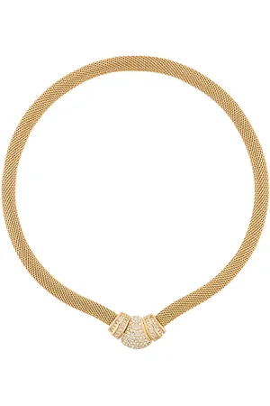 Dior 1980s pre-owned mesh collar necklace