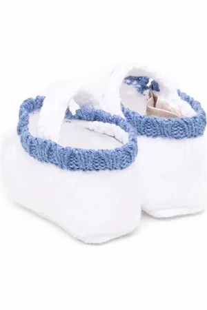 LA STUPENDERIA Knitted organic cotton pre-walkers
