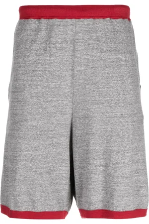 UNDERCOVER Elasticated-waist cotton track shorts